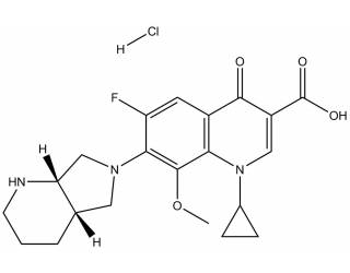 Moxifloxacin hydrochloride salt
