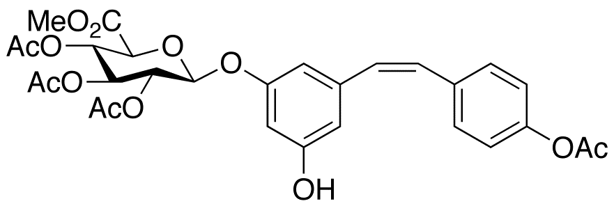 4-O-Acetyl cis Resveratrol 3-O-β-D-Glucuronide Methyl Ester Triacetate