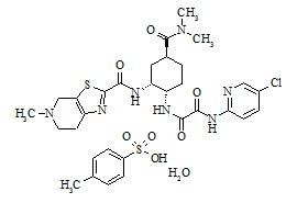 Edoxaban tosylate monohydrate
