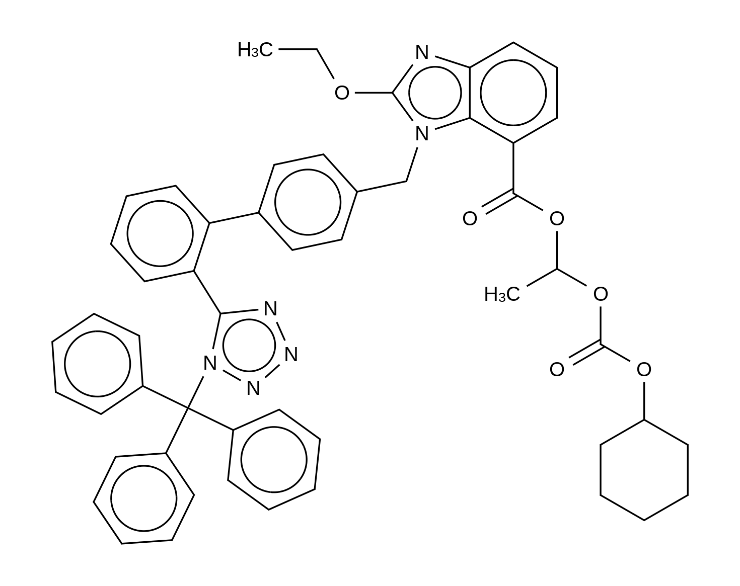 N-Trityl Candesartan Cilexetil