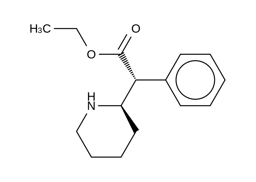 D-threo-Ethylphenidate HCl
