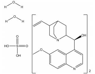 Quinidine sulfate salt dihydrate