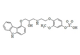 4-Hydroxyphenyl carvedilol sulfate