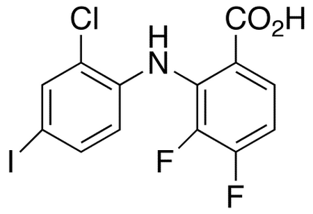 2-(2-Chloro-4-iodophenylamino)-3,4-difluorobenzoic Acid