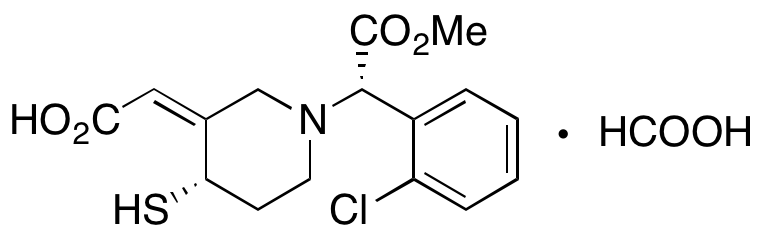 Clopidogrel thiol metabolite H3 isomer formate salt