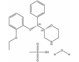 Reboxetine mesylate salt hydrate