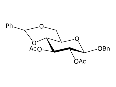 Benzyl 2,3-di-O-acetyl-4,6-O-benzylidene-β-D-glucopyranoside