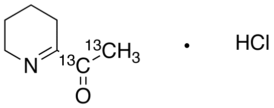 2-Acetyl-3,4,5,6-tetrahydropyridine-13C2 HCl