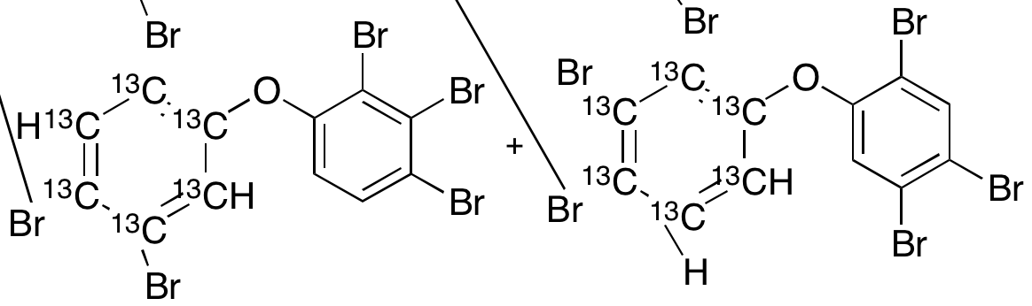 2,2,3,4,4,5-Hexabromodiphenyl Ether-13C6 + 2,2,3,4,4,6 + 2,2,3,4,4,5-Hexabromodiphenyl Ether-13C6 (MixtureC6 + 2,2,3,4,4,5-Hexabromodipheny6 (MixtureC6 (Mixture)