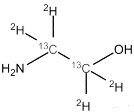 Ethanolamine-1,1,2,2,-13C2, D4