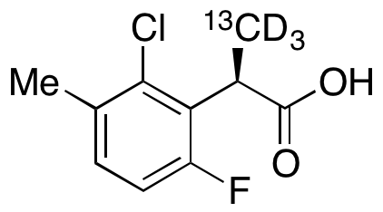 (2R)-2-(2-Chloro-6-fluoro-3-methylphenyl)propanoic Acid, dC, d3
