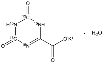 Oxonic Acid -13C2,15N3 Potassium Salt Hydrate
