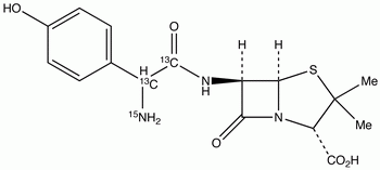 Amoxicillin-13C2,15N (Mixture of Diastereomers)