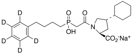 Fosinoprilat-phenyl-d5 Sodium Salt