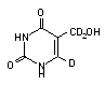 5-(Hydroxymethyl-d2)uracil-6-d1