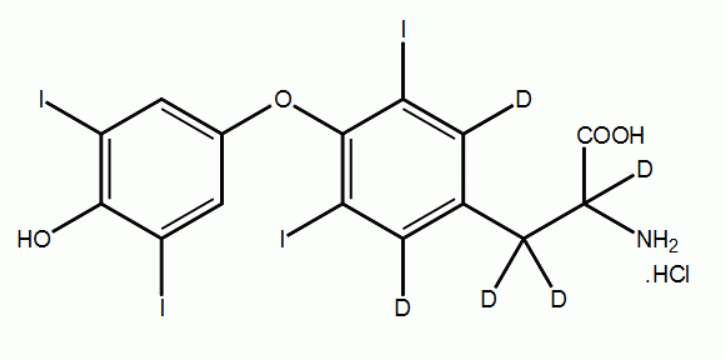 L-Thyroxine-d5 hydrochloride, 100 ug/mL solution in ethanol