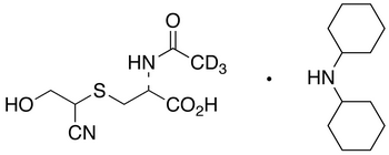 N-(Acetyl-d3)-S-(1-cyano-2-hydroxyethyl)-L-cysteine Dicyclohexylamine Salt(Mixture of Diastereomers)