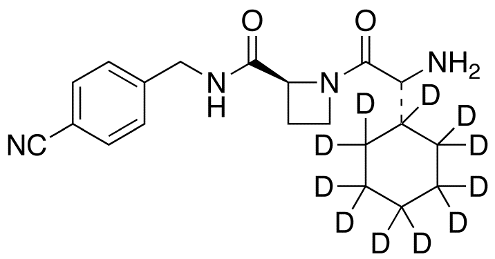 1-((2R)-2-Amino-2-cyclohexylacetyl)-N-(4-cyanobenzyl)-2-L-azetidinecarboxamide-d11