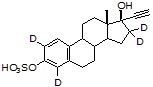 Ethinylestradiol sulfate-d4
