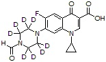 N-Formylpiperazinyl ciprofloxacin-d8