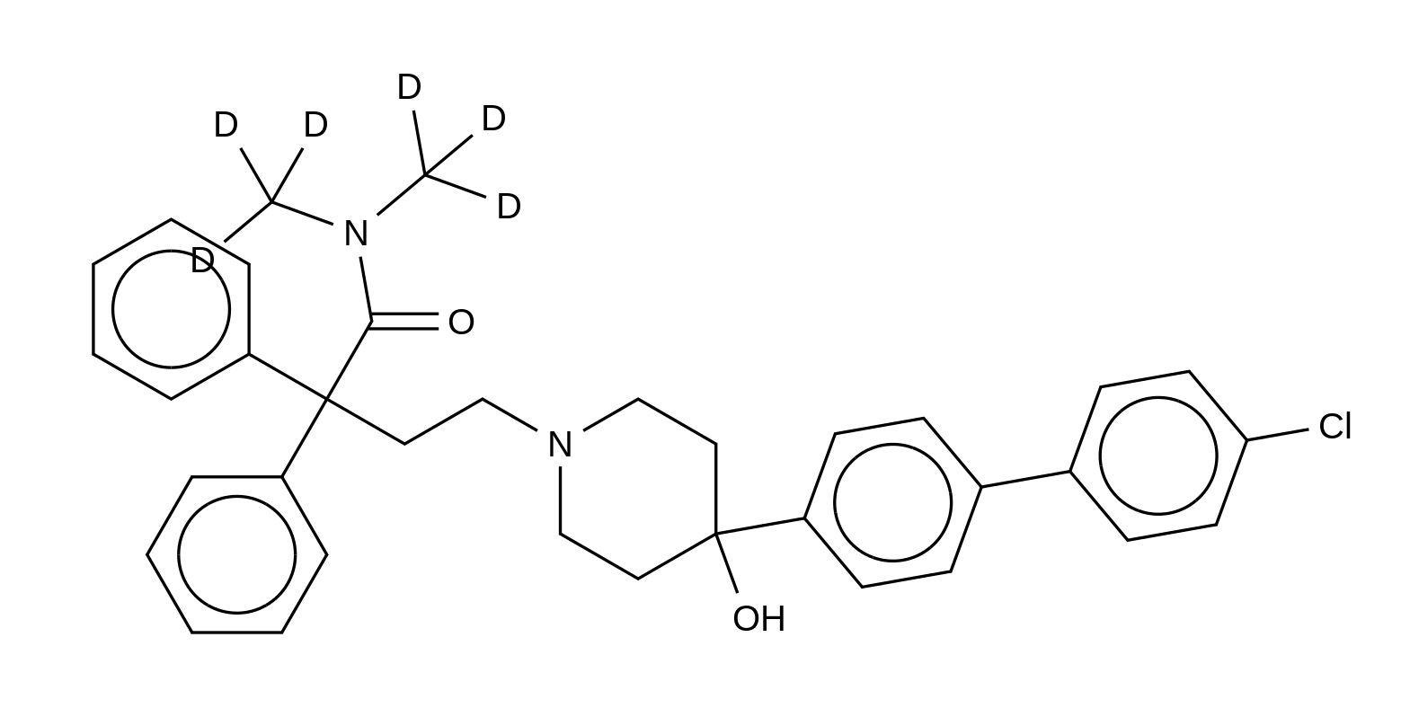 4-Dechloro-4-(4-chlorophenyl) Loperamide-d6