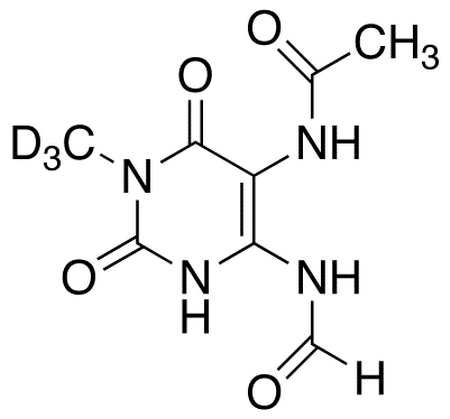 5-Acetylamino-6-formylamino-3-methyluracil-d3