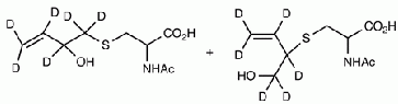 (R,S)-N-Acetyl-S-[1-(hydroxymethyl)-2-propenyl)-L-cysteine-d6 + (R,S)-N-Acetyl-S-[2-(hydroxymethyl)-3-propenyl)-L-cysteine-d6 Mixture