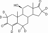 4-Androsten-11β-ol-3,17-dione-2,2,4,6,6,16,16-d7
