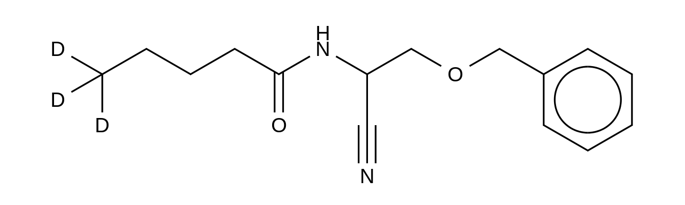 3-Benzyloxy-α-(N-butyryl-d3)-aminopropionitrile