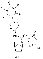 8-(4-Amino-(2,3,4,5,6-D5-biphenyl)-2-deoxyguanosine