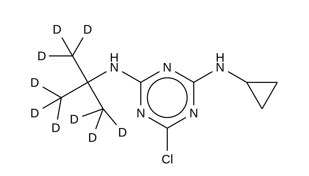 2-(tert-Butylamino)-4-chloro-6-cyclopropylamino-1,3,5-triazine-d9