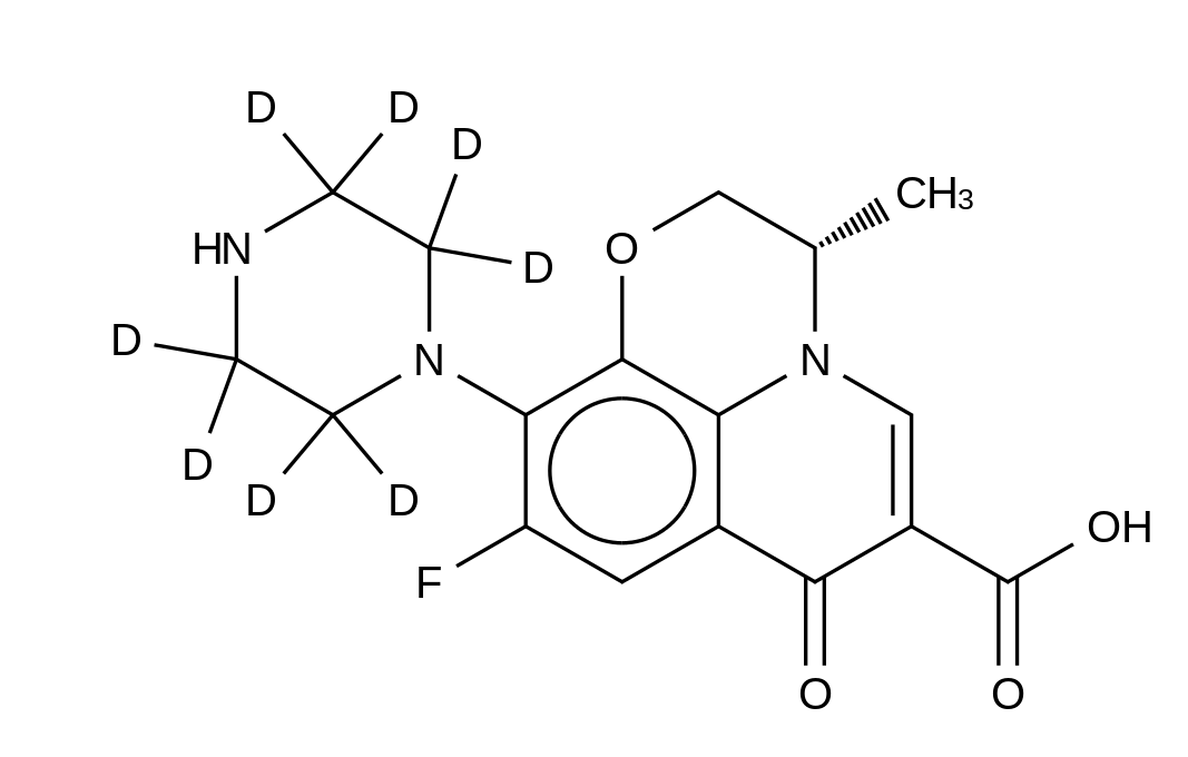 Desmethyl Levofloxacin-d8 HCl