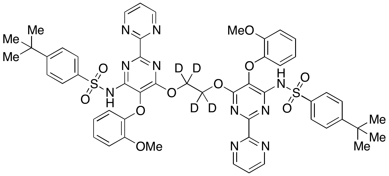N,N-[1,2-Ethanediylbis[oxy[5-(2-methoxyphenoxy)[2,2-bipyrimidine]-6,4-diyl]]]bis[4-(1,1-dimethylethyl)-benzenesulfonamide-d4
