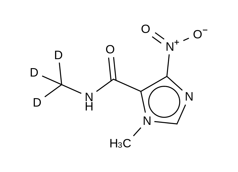 N,1-Dimethyl-4-nitro-5-imidazolecarboxamide-d3