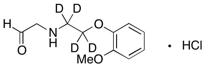 2-((2-(2-Methoxyphenoxy)ethyl)amino)acetaldehyde-d4 hydrochloride