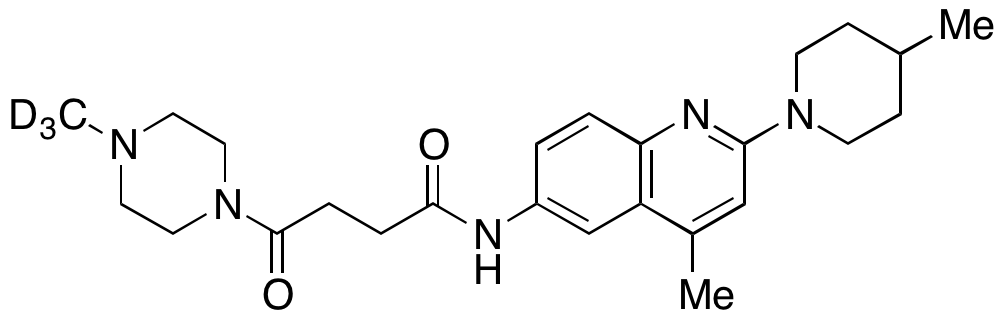 4-Methyl-N-[4-methyl-2-(4-methyl-1-piperidinyl)-6-quinolinyl]-Î³-oxo-1-piperazinebutanamide-d3