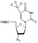 5-O-p-Anisoyl-3-azido-3-deoxy-D3-thymidine