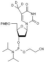 5-O-p-Anisoyl-D3-thymidine 3-CE phosphoramidite