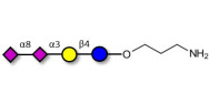 GD3 Ganglioside oligosaccharide / Disialyl lactose (DSL) with free terminal amine (Linker-NH2 A)