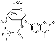 4-Methylumbelliferyl 3-4-6-tri-O-acetyl-2-deoxy-2-trifluoroacetamido-α-D-glucopyranoside