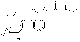 4-Hydroxypropranolol-4-O-β-D-glucuronide