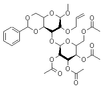 Methyl 2-O-allyl-4-6-O-benzylidene-3-O-(2-3-4-6-tetra-O-acetyl-α-D-mannopyranosyl)-α-D-mannopyranoside