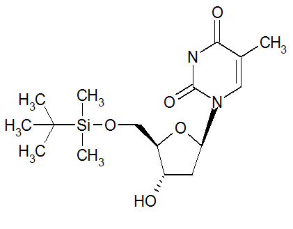 5-O-tert-butyldimethylsilyl-thymidine