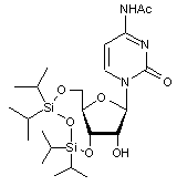 N4-Acetyl-3,5-O-(1,1,3,3-tetraisopropyl-1,3-disiloxanediyl)cytidine