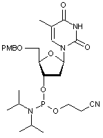 5-O-p-Anisoylthymidine 3-CE phosphoramidite