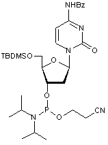 N4-Benzoyl-5-O-tert-butyldimethylsilyl-2-deoxycytidine 3-CE phosphoramidite