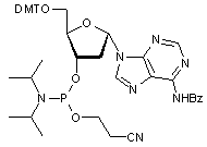 N6-Benzoyl-2-deoxy-5-O-DMT-α-adenosine 3-CE phosphoramidite