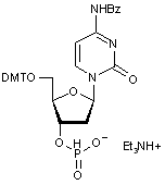 N4-Benzoyl-2-deoxy-5-O-DMT-cytidine 3-phosphonate triethylammonium salt