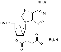 N6-Benzoyl-9-(2-deoxy-5-O-DMT-2-fluoro-β-D-arabinofuranosyl)adenine 3-O-succinate triethylammonium salt
