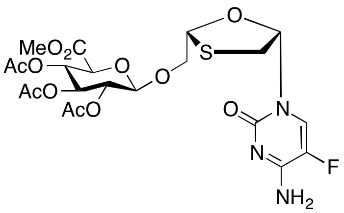 Emtricitabine 2,3,4,6-Tetra-O-acetyl- β-D-glucuronide Methyl Ester